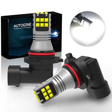 Imagem de AUTOGINE Lâmpadas LED de neblina H10 9145, 2600 lúmens extremamente brilhantes 3030-SMD 9140 9045 9155 lâmpadas LED para automóvel, motocicleta, carros, caminhões, SUV, neblina DRL (6000K Xenon White)