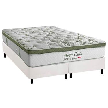 Imagem de Conjunto Box King: Colchão Molas Herval Ensacadas Monte Carlo Visco + Base Crc Corano W...