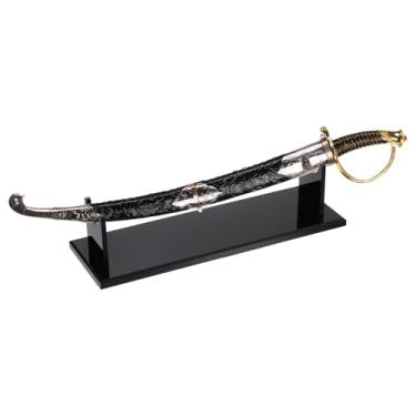 Imagem de Generic Suporte de sabre de luz acrílico, par, preto, 24 x 7,6 x 6,3 cm, suporte de parede, escritório em casa, exibição, decoração de casa