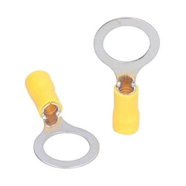 Imagem de Hyuduo 25pcs Terminais de Anel Os Conectores de Fio Elétrico de Fio de Arame para AWG 12-10 Com Material de Ferro de 13 Mm de Parafuso de 13 Mm de Diâmetro 48a Corrente Máxima