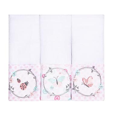 Imagem de Papi Textil Paninho De Boca Com Faixa Bordados Karinho 40Cm X 40Cm Contem 03 Un