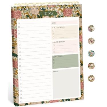 Imagem de Bloco de notas para fazer – Caderno de lista de tarefas para trabalho com 52 folhas, agenda diária sem data, perfeito para tarefas diárias e configuração de objetivos, bloco de notas adequado para