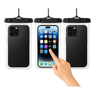 Imagem de Kit 3 Capas Case Celular Protetora A Prova D'água Mergulho - NoBrand, 