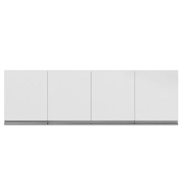 Imagem de Armario Aéreo Geladeira 160cm Andréia 2 Portas Ajl Móveis Branco