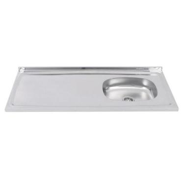 Imagem de Pia de cozinha Ghel Plus em Inox 120x53 com cuba Direita