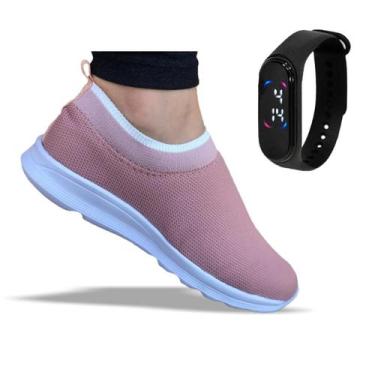 Imagem de Tênis Comfort Meia Casual Feminino Masculino Macio Leve Calce Fácil Or