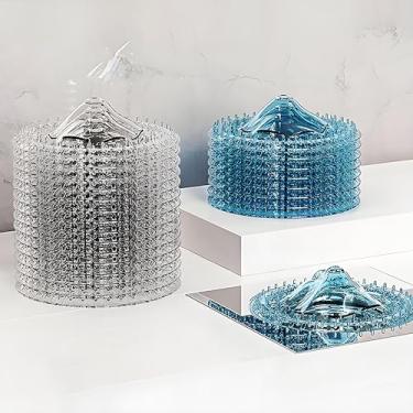 Imagem de 5/10/20 peças coletor de cabelo filtro de drenagem descartável à prova de cabelo para banheiro ralos de piso capa de ralo de chuveiro malha antientupimento para resíduos (branco, 5)