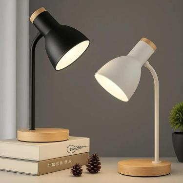 Imagem de Luminária Articulada De Mesa Abajur Esc Branco Branco 127/22