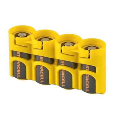 Imagem de Storacell by Powerpax SlimLine CR123 Pacote com 4 baterias, laranja, SLCR123CY, Amarelo...