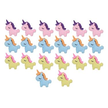 Imagem de Borrachas de lápis de desenho animado, conjunto de 20 peças de borrachas coloridas seguras e inofensivas para crianças, material escolar, material ptr, cores aleatórias