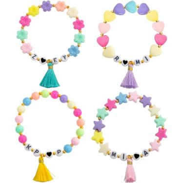 Imagem de foci cozi 4 peças de pulseiras KPDH Kpop, lembrancinhas de festa de aniversário Kpop, presentes para meninas