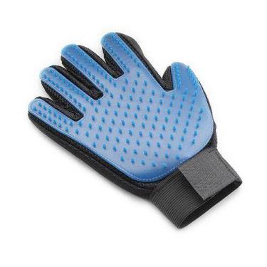 Imagem de Luva Escova Nano Magnetica Tira Pelos Dos Pets Azul - HPL