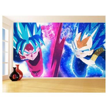 Imagem de Papel De Parede 3D Dragon Ball Goku Vegeta Anime 3,5M Dbz17 - Você Dec