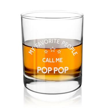 Imagem de Presente Pop Pop - Presentes para vovô Copos de uísque 283 g Presente engraçado de Natal Aniversário Dia dos Pais Páscoa Dia de Ação de Graças Presentes para vovô avô homens da neta