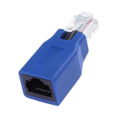 Imagem de Ysyqkn Conector Adaptador Ethernet Versátil, de Alto Desempenho, Prático, Protege a Interface de Rede Do Computador E é Confiável E Profissional, Azul