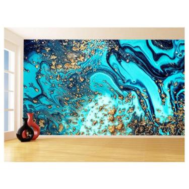 Imagem de Papel De Parede 3D Estilo Marmore Tintas Cores 3,5M Mbr105 - Você Deco