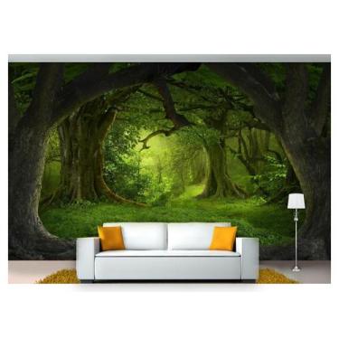 Imagem de Papel De Parede Floresta Natureza Árvores 3D 3M² Xna188 - Você Decora