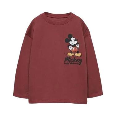 Imagem de Camiseta Casual De Manga Longa Para Meninos, Moda Crewneck, Tops De Al