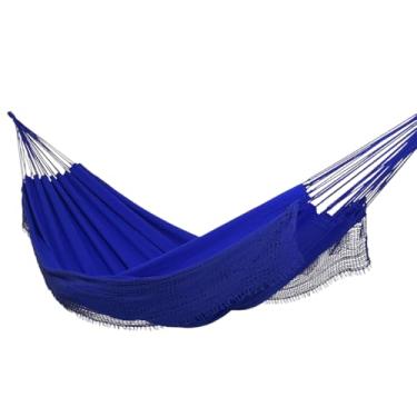 Imagem de Rede de Dormir e Descanso Jade Casal Algodão Jaguaruana. (Azul Royal)