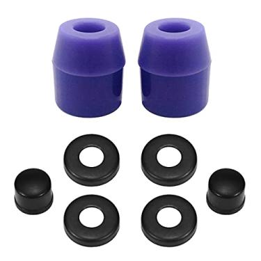 Imagem de Kit de Reconstrução Truck para Longboard e Skateboard com Buches Arruelas Cups Pivô 2 Trucks