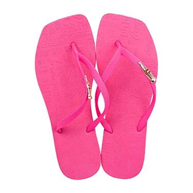 Imagem de Sandálias Coca-Cola, Square Sandal II, Feminino, Pink/Pink, 36