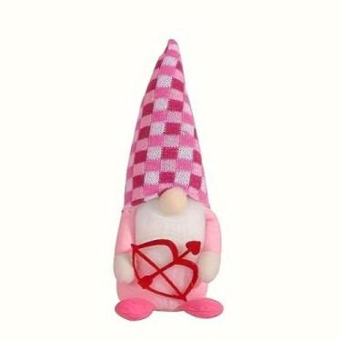 Imagem de 1 Pcs Valentine Gnome Decor，Plush Ornaments for Home, Valentine's Day Gifts for Girlfriend Wife (B)