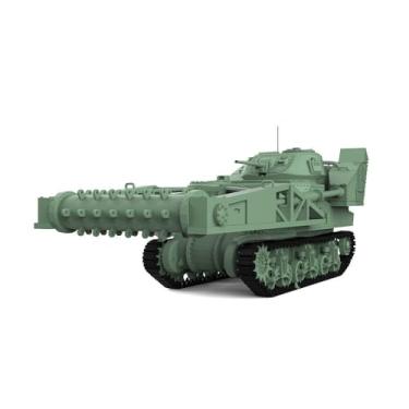 Imagem de MRY-SFW Kit de modelo militar ferroviário escala HO US M3 Grant com tanque médio Paravane