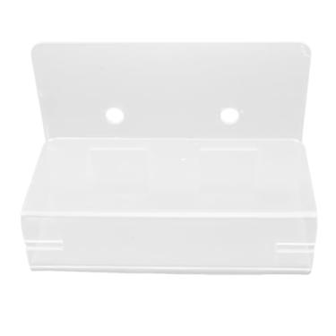 Imagem de Suporte de escova de dentes de acrílico montado na parede, escova de dentes suspensa e base de carregamento com gerenciamento de cabos, para banheiro, chuveiro, cozinha, trailer, acampamento