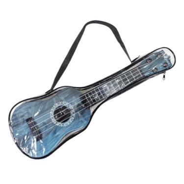 Imagem de Kokiya Ukulele infantil de 42 cm, brinquedo musical para aprendizado, 4 cordas, com bolsa para guardar, ideal para crianças em idade pré-escolar, Azul