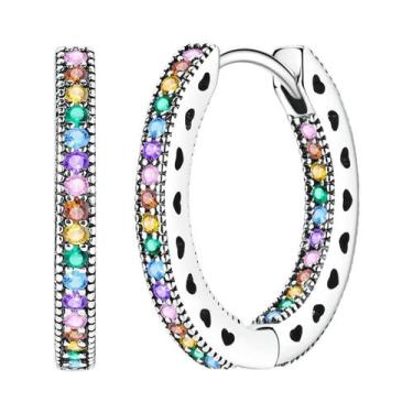 Imagem de Brinco original 925 prata esterlina cereja arco pendientes para mulher