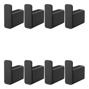 Imagem de Kit 8 Peças Cabide Simples Banheiro Docol Flat 009609ce Onix