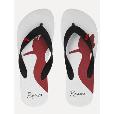 Imagem de Chinelo Reserva Masculino Trancoso Woodpecker Preto/Branco-Masculino