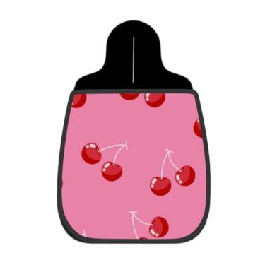 Imagem de Lixeira De Carro Organizador Lixinhocar Cerejas Fundo Rosa