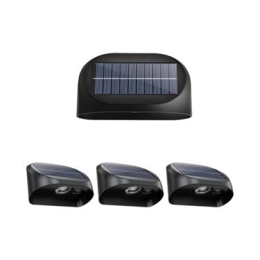 Imagem de Luzes De Cerca Solares À Prova d'Água Para Exterior, LED RGB Quente Br