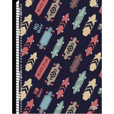 Imagem de Caderno Universitário Capa Dura 15 Matérias 240 Folhas Skate - ANIMATI