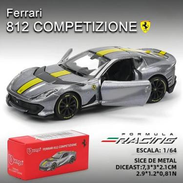 Imagem de Carro De Brinquedo Em Liga Metálica Bburago Ferrari E812 COMPETIZIONE 