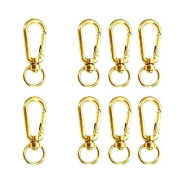 Imagem de Clipes De Chaveiro Giratórios 6, 8, 10 Peças Para Bolsas, DIY, Anéis D