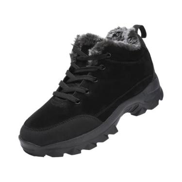 Imagem de Botas De Neve Masculinas De Inverno Forradas Com Pelo, Tênis Quentes P