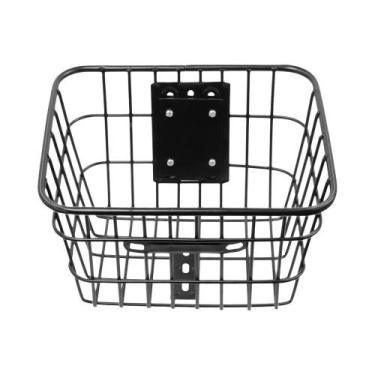 Imagem de Cesto Organizador Dianteiro De Aço Inoxidável Para Patinete Elétrico X