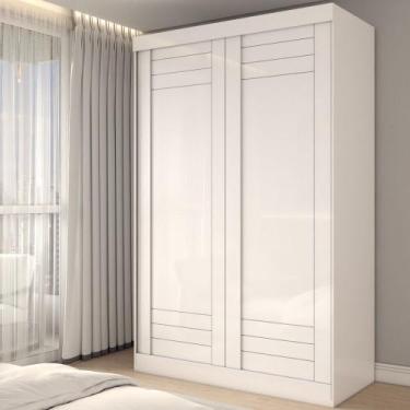 Imagem de Guarda-Roupa Solteiro Legado 2 Portas 2 Gavetas 100% Mdf Branco - Pano