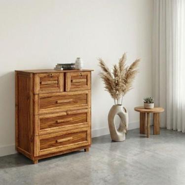 Imagem de Cômoda Amazonas Clean 5 Gavetas Ypê - Rodmóveis - Rodmoveis, Marrom