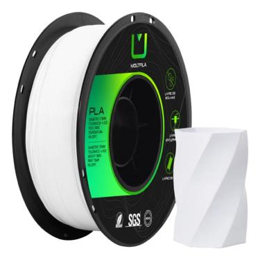 Imagem de Filamento PLA Branco 1kg 1.75mm Multfila para Impressora 3D