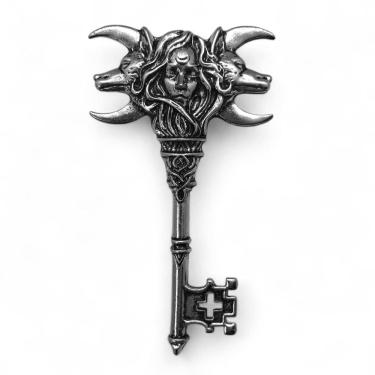 Imagem de Chave de Roda Hécate Proteção Transformação 9 cm Níquel