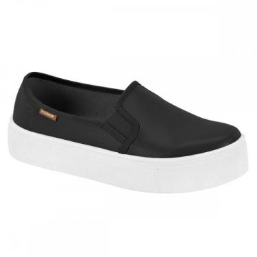 Imagem de Tenis Moleca 5658530 Slip On Flatform Feminino, Preto, 37