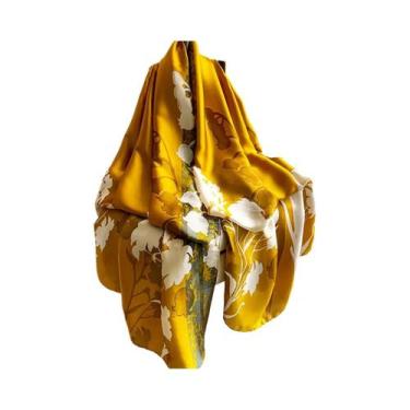 Imagem de Lenço de primavera feminino design de luxo material de poliéster lenço
