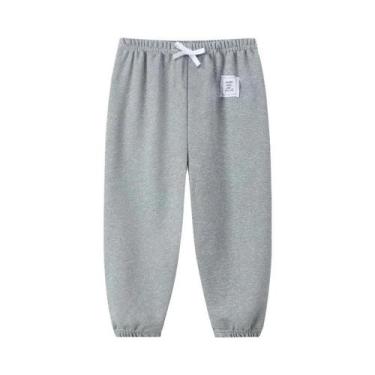 Imagem de Shorts Infantis De Cor Sólida Com Cordão Para Meninos E Meninas, Calça
