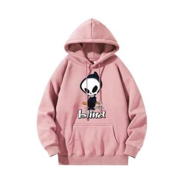 Imagem de Moletom Com Estampa De Caveira, Manga Longa, Casual, Esportivo, Para A