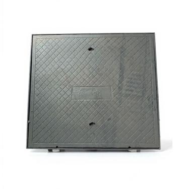 Imagem de Tampa Tampão Chão Quadrado Simples Ferro Fundido 100x100cm