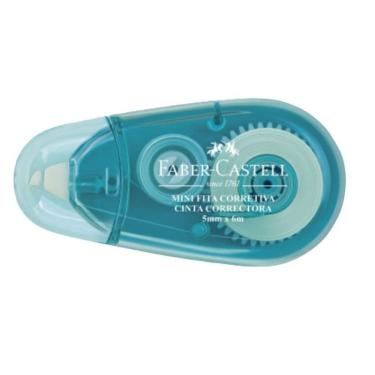 Imagem de Corretivo Em Fita Azul Claro Faber-Castell Mini 5Mm X 6M