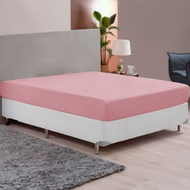 Imagem de Lençol Avulso Casal Malha 100% Algodão com Elástico Liso 1 e 38m X 1 e 88m X 30cm Vivaldi